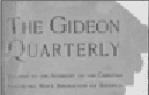 基甸月刊 The Gideon Quarterly